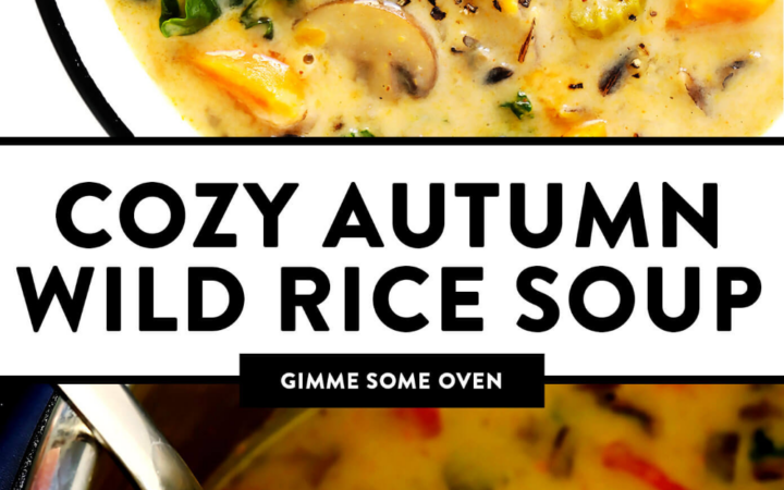 cozy autumn wild rice soup