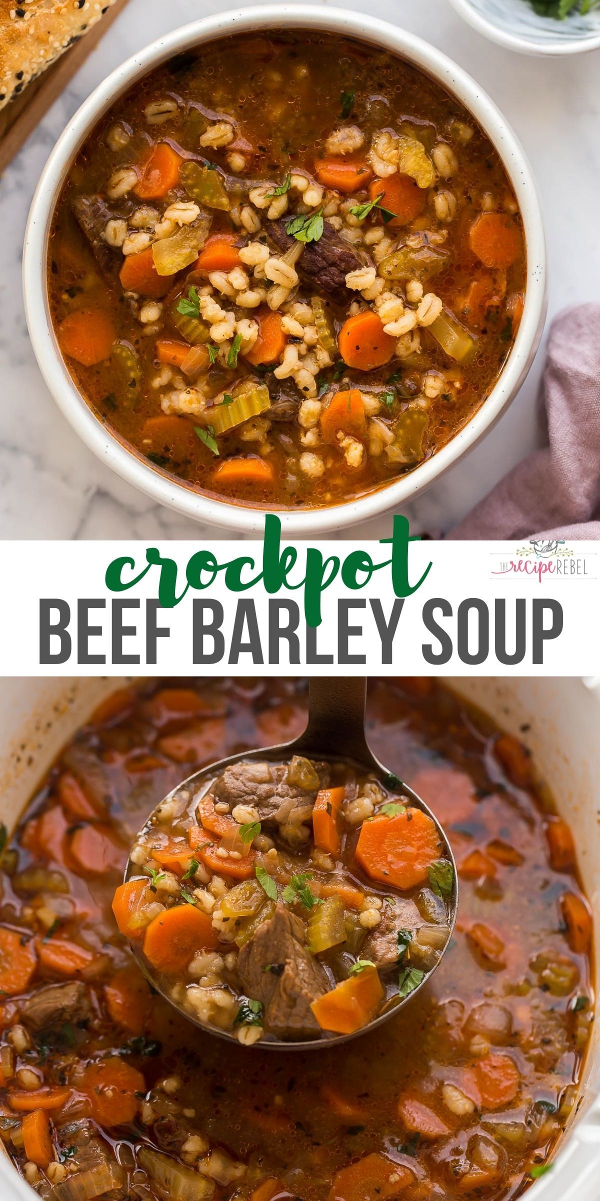 Slow Cooker Beef Barley Soup