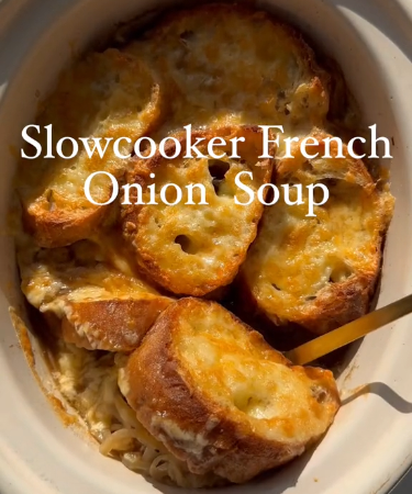slow cooker french onion soup recipe