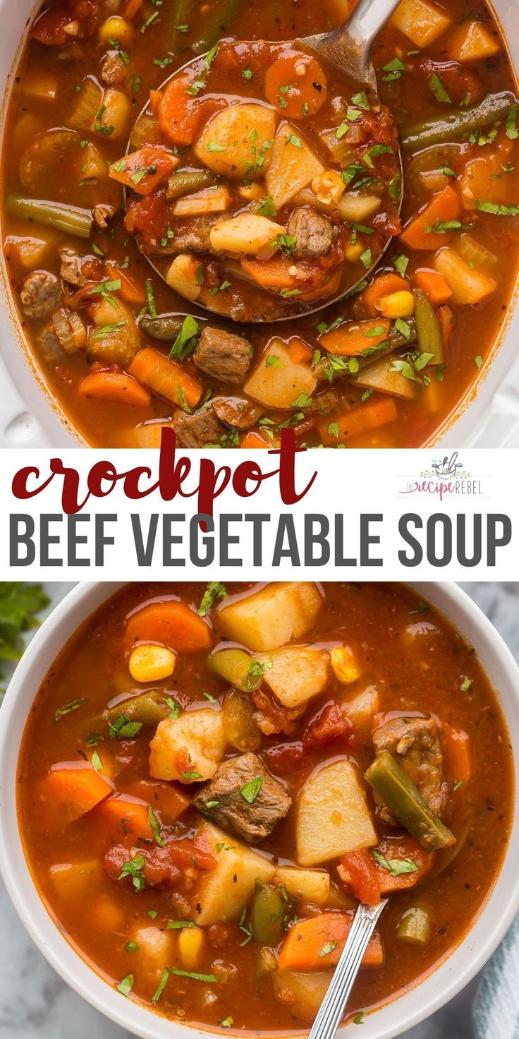 Crockpot Vegetable Beef Soup