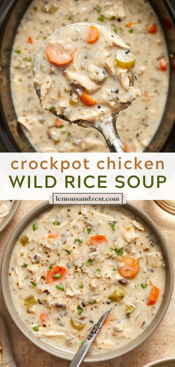 Crockpot Chicken Wild Rice Soup